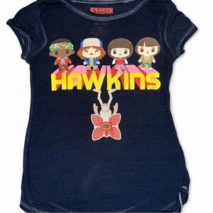 stranger things hawkins baby tee